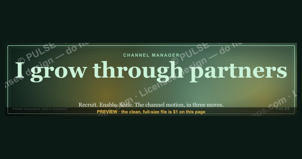 Channel Manager — LinkedIn Banner