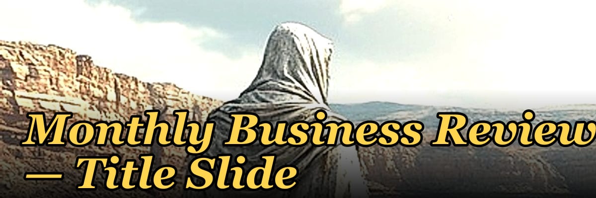 Monthly Business Review — Title Slide