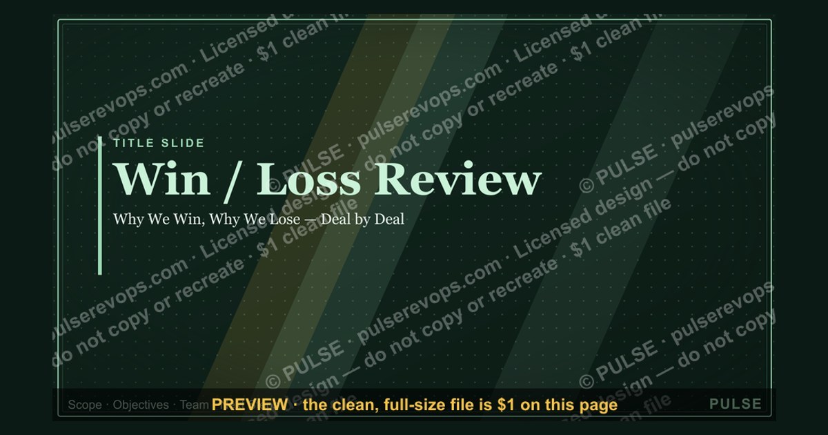 Win / Loss Review — Title Slide — figure 1