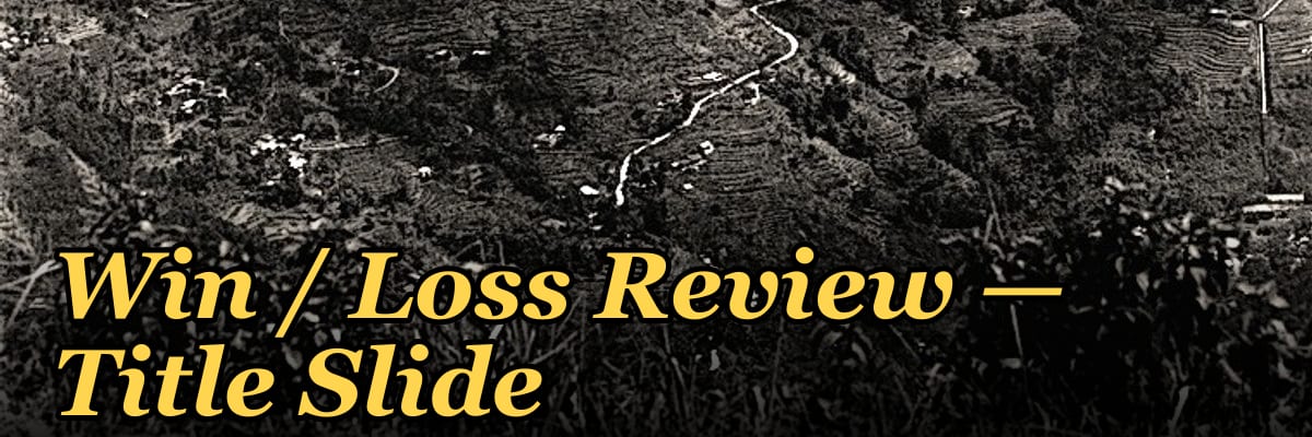 Win / Loss Review — Title Slide