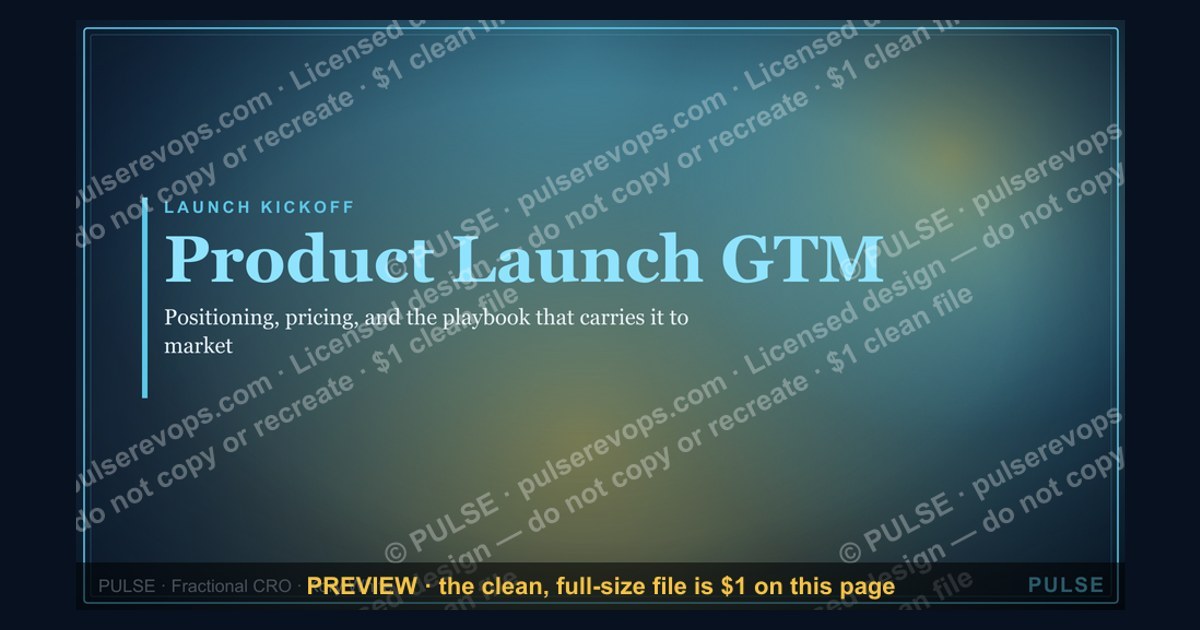 Product Launch (GTM) — Title Slide — figure 1