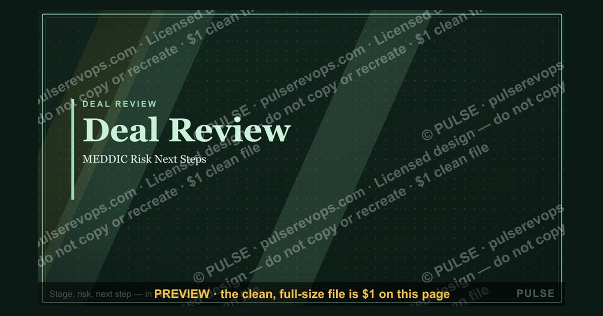 Deal Review — Title Slide