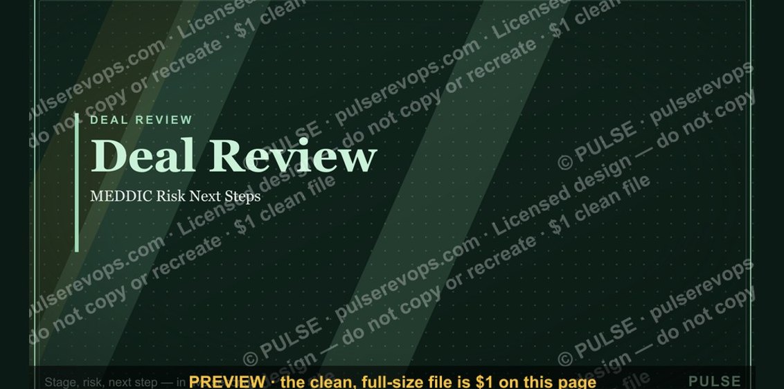 Deal Review — Title Slide
