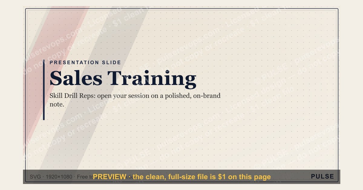Sales Training — Title Slide — figure 1
