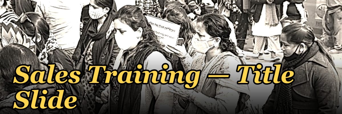 Sales Training — Title Slide