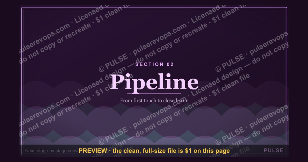 Pipeline — Section Divider Slide