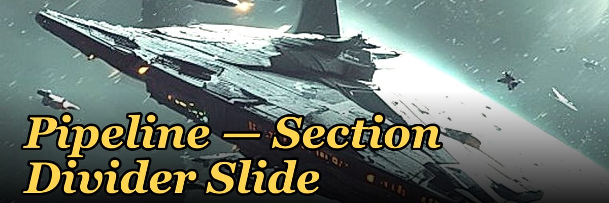 Pipeline — Section Divider Slide