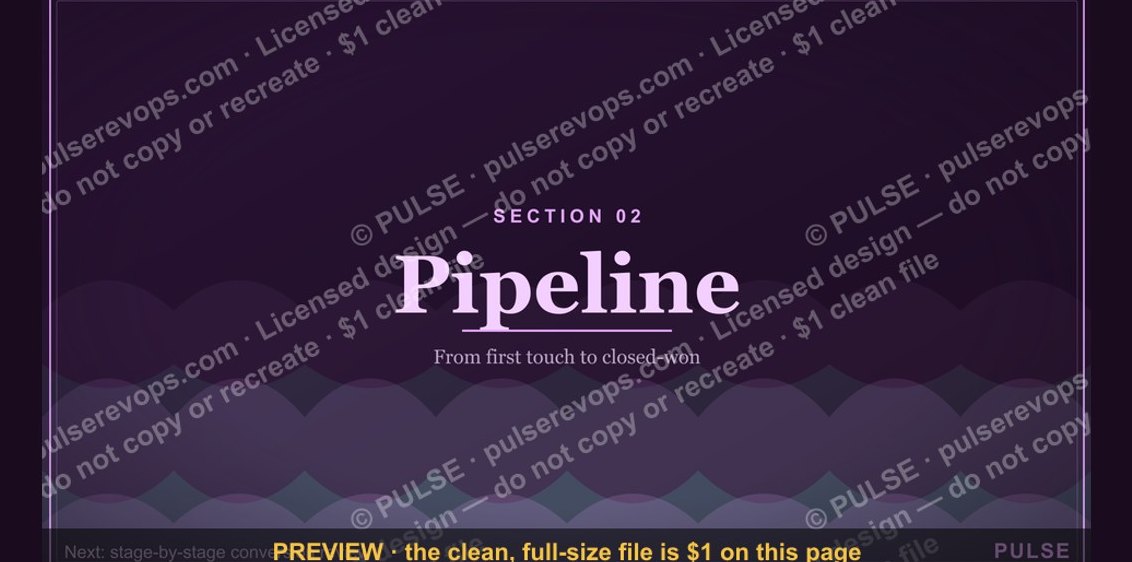 Pipeline — Section Divider Slide