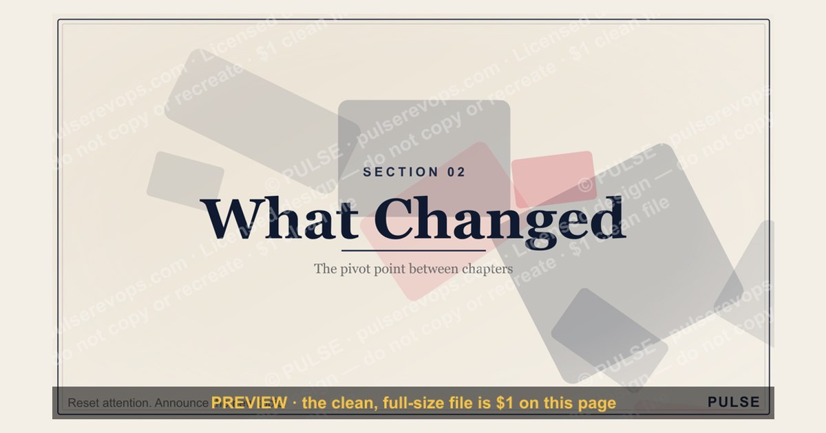 What Changed — Section Divider Slide — figure 1