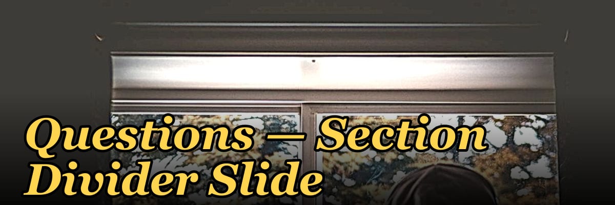 Questions — Section Divider Slide
