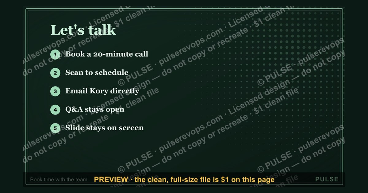Let's talk. — Closing Slide — figure 1