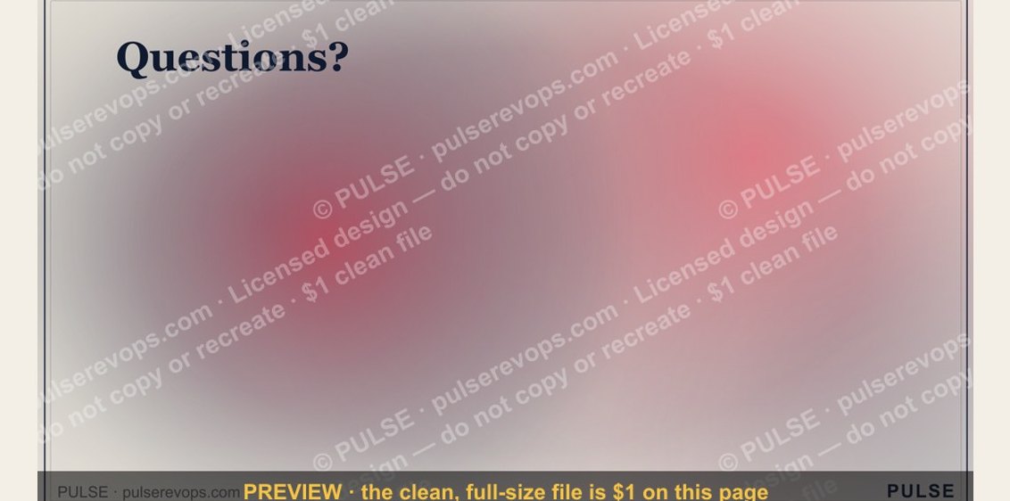 Questions? — Closing Slide