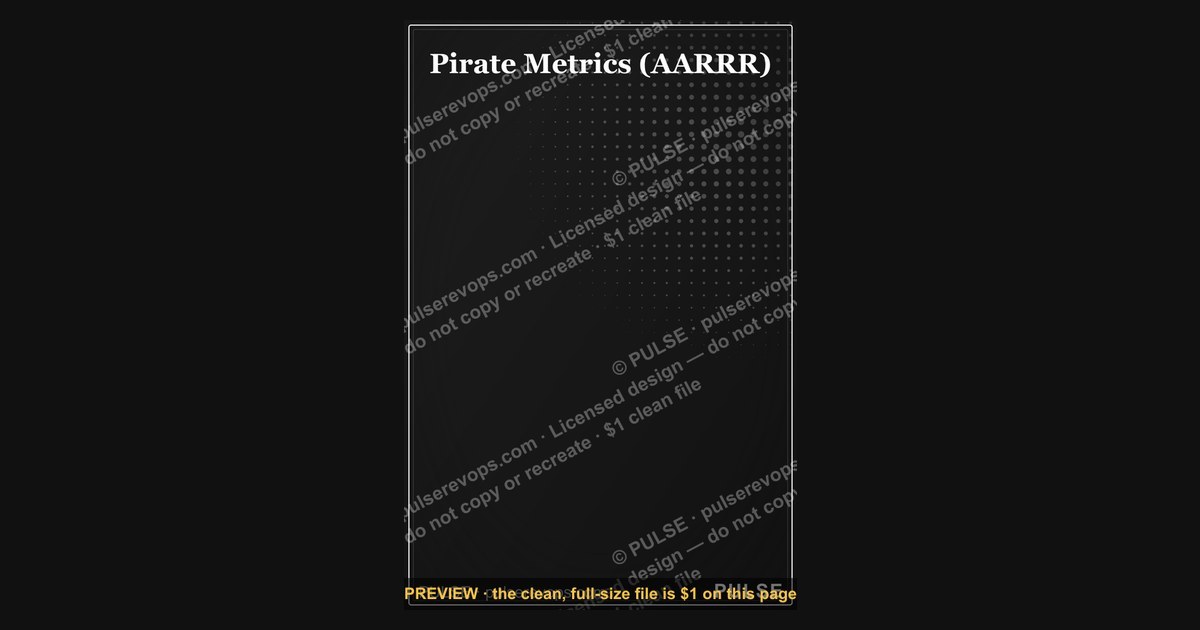 Pirate Metrics (AARRR) — Infographic — figure 1