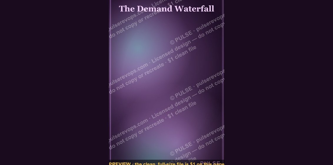 The Demand Waterfall — Infographic