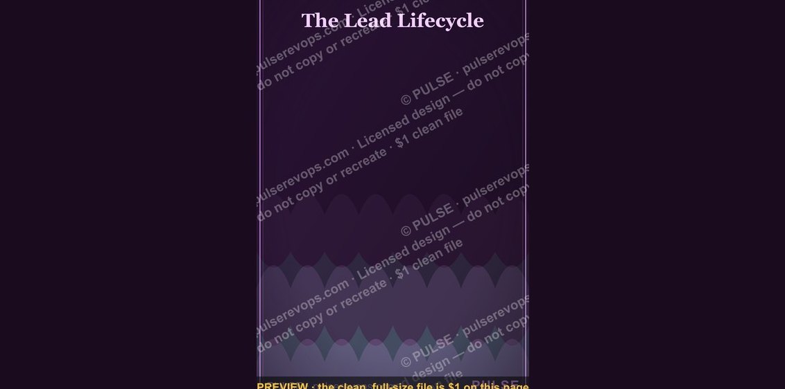 The Lead Lifecycle — Infographic