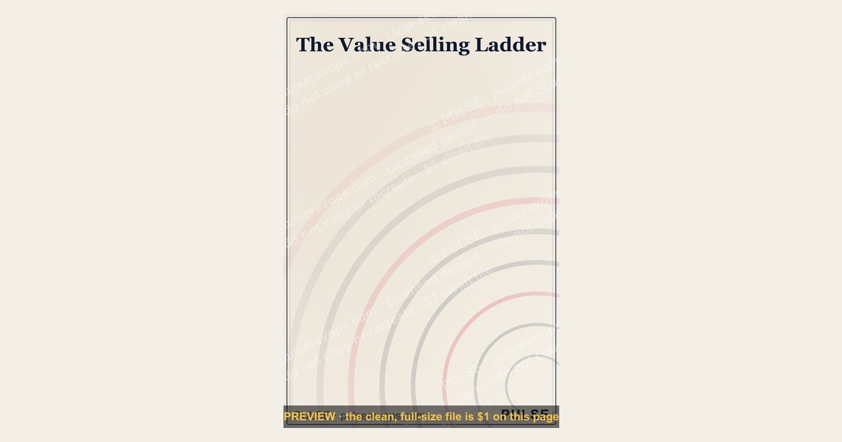 The Value Selling Ladder — Infographic — figure 1