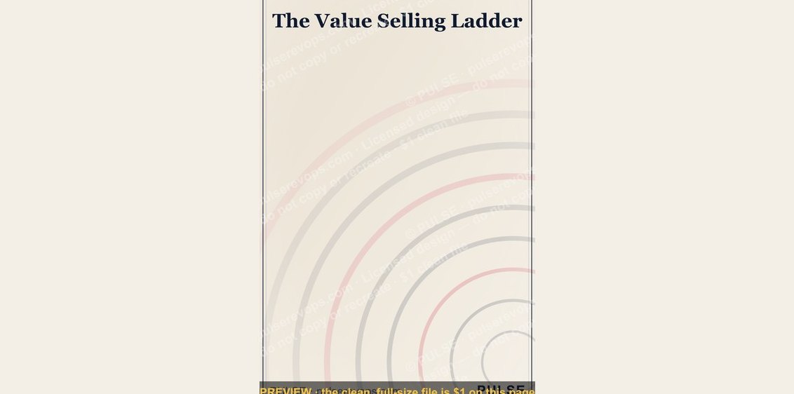 The Value Selling Ladder — Infographic