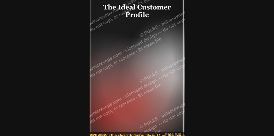 The Ideal Customer Profile — Infographic