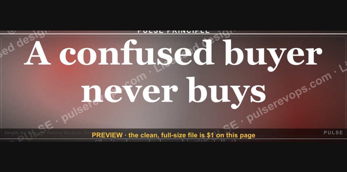 “A confused buyer never buys.” — Quote Card