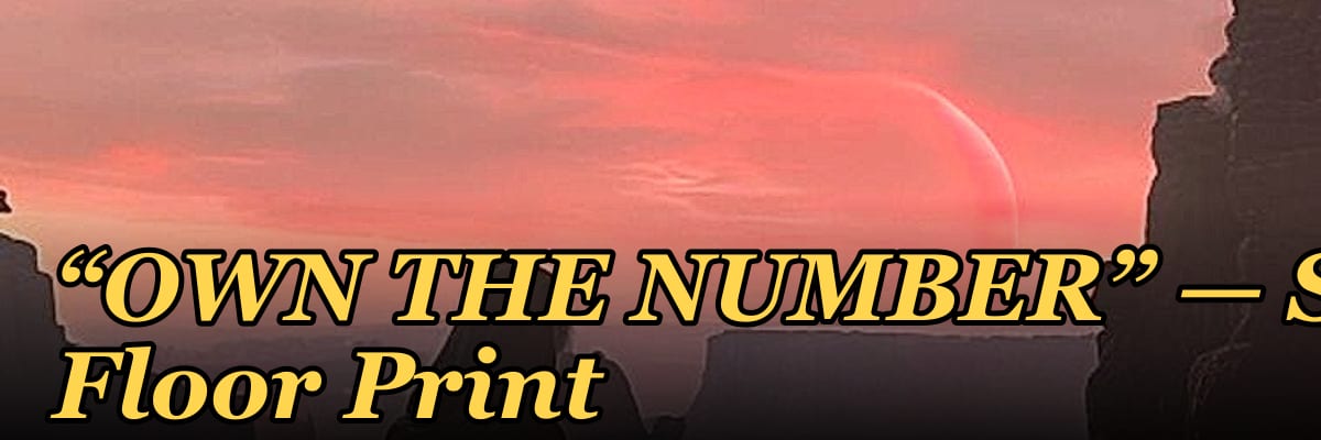 “OWN THE NUMBER” — Sales Floor Print