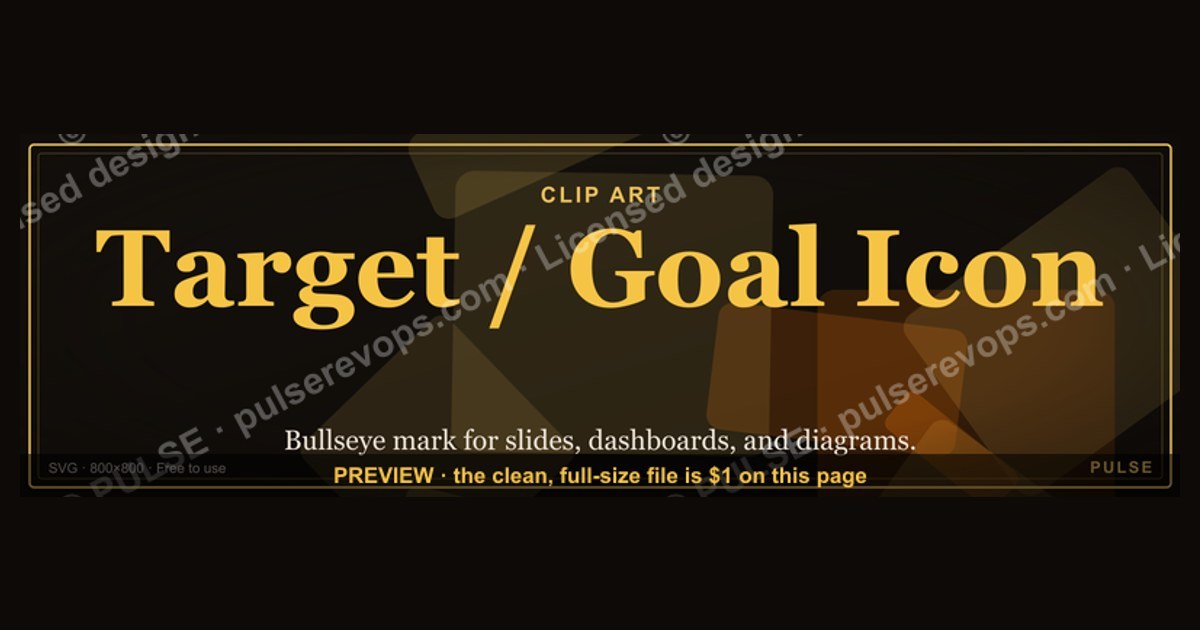 Target / Goal Icon — Icon / Clip Art — figure 1