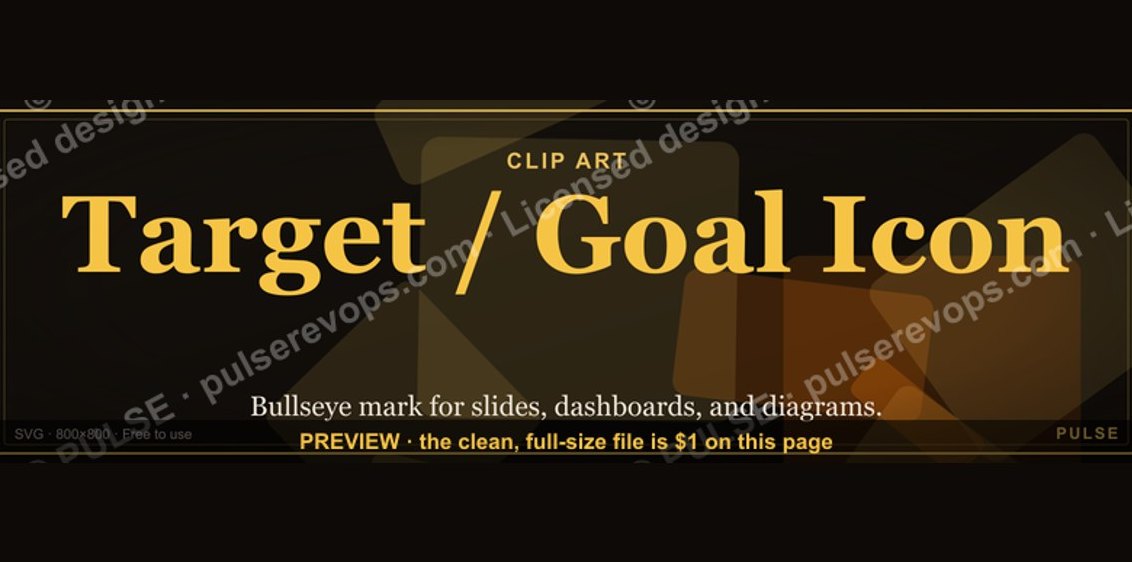 Target / Goal Icon — Icon / Clip Art