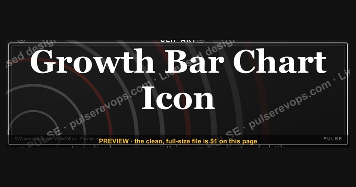 Growth Bar Chart Icon — Icon / Clip Art — figure 1