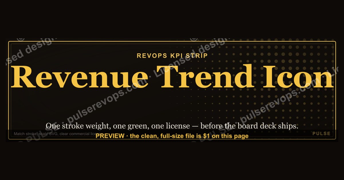 Revenue Trend Icon — Icon / Clip Art