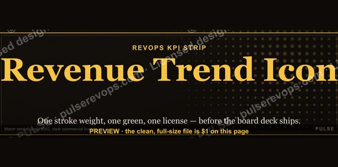 Revenue Trend Icon — Icon / Clip Art
