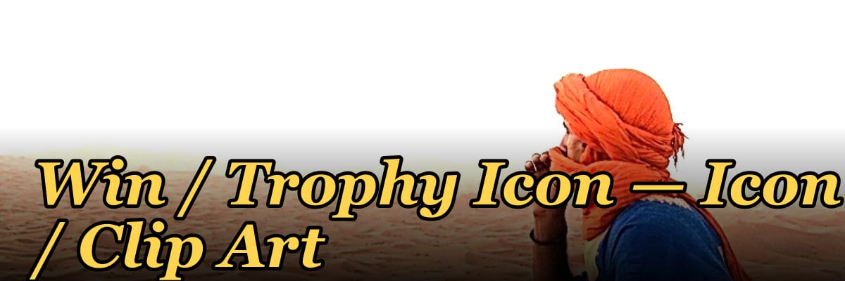 Win / Trophy Icon — Icon / Clip Art