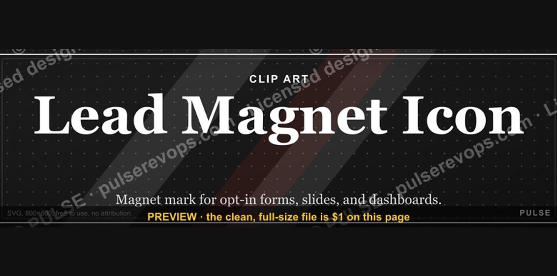Lead Magnet Icon — Icon / Clip Art