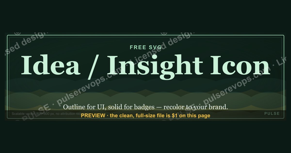 Idea / Insight Icon — Icon / Clip Art — figure 1