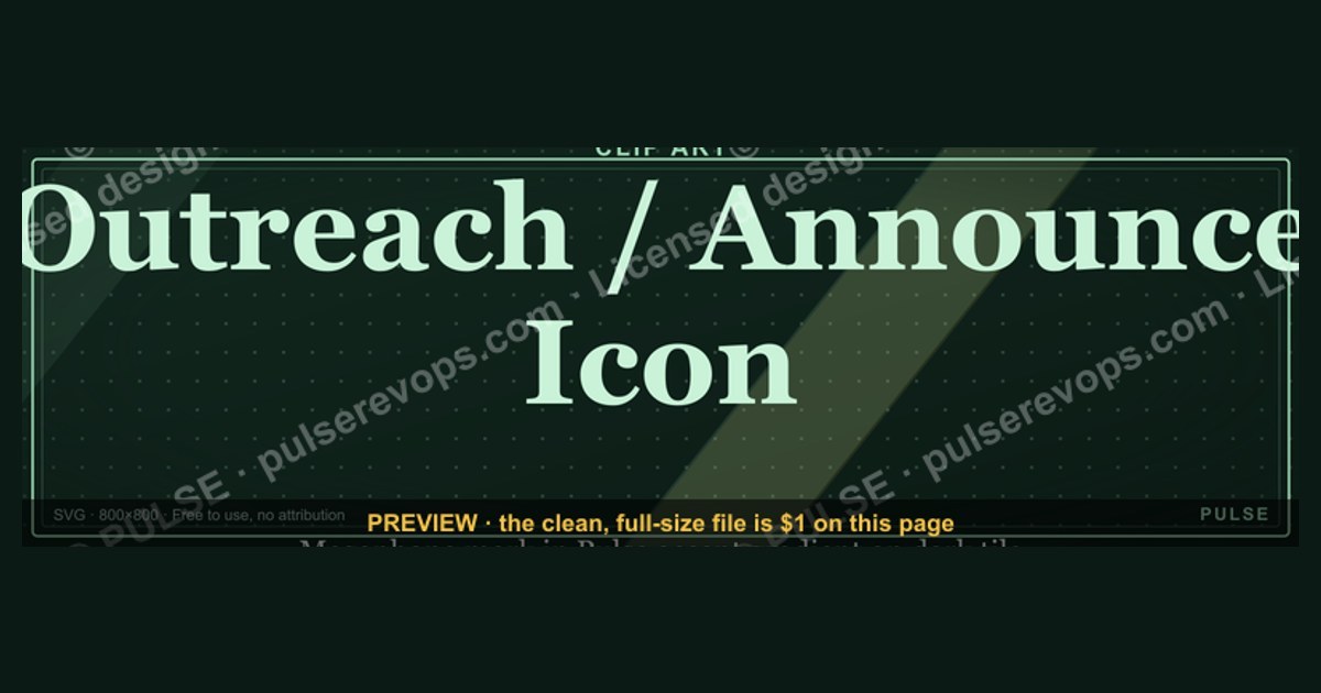Outreach / Announce Icon — Icon / Clip Art — figure 1