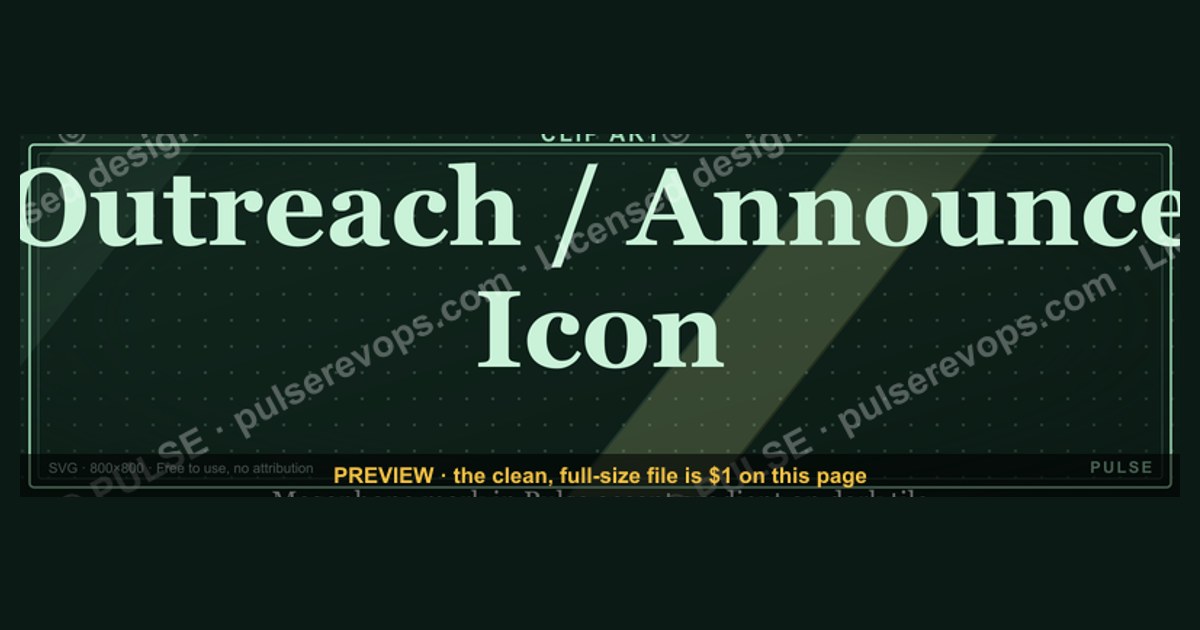 Outreach / Announce Icon — Icon / Clip Art