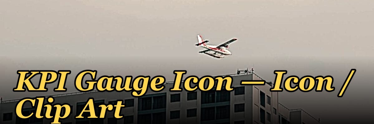 KPI Gauge Icon — Icon / Clip Art