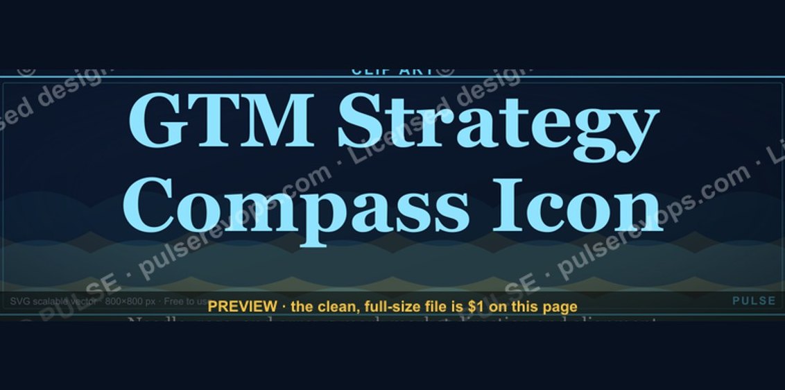 GTM Strategy Compass Icon — Icon / Clip Art