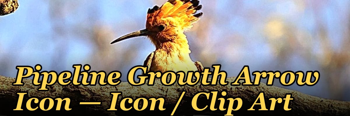 Pipeline Growth Arrow Icon — Icon / Clip Art
