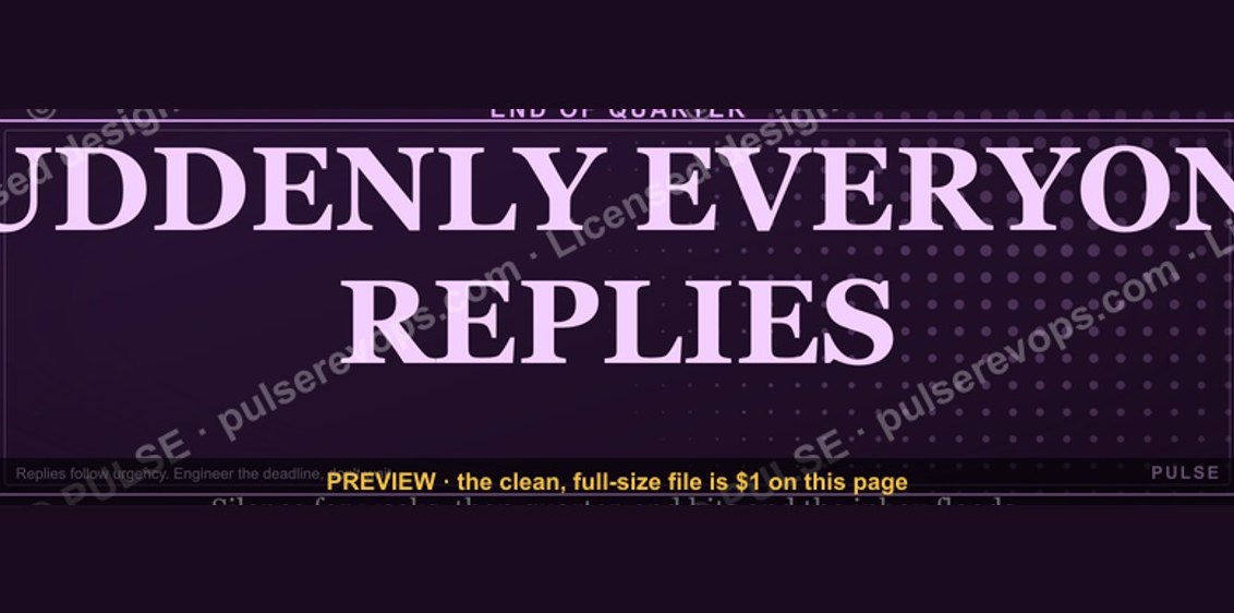 “SUDDENLY EVERYONE REPLIES” — Sales Meme
