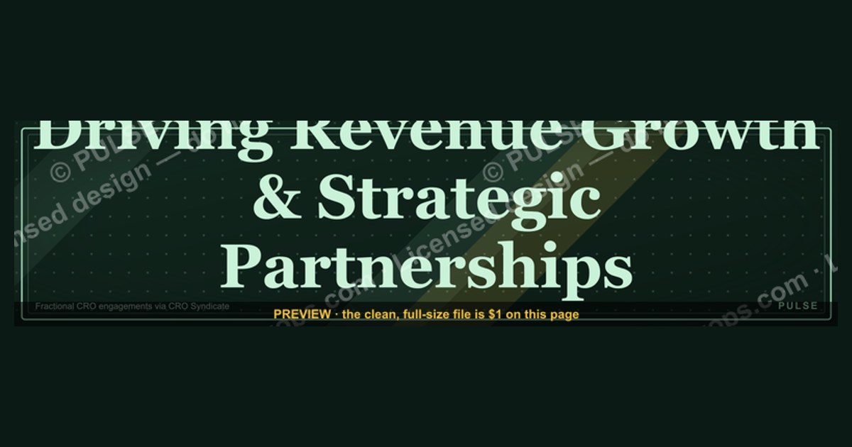 Chief Revenue Officer — LinkedIn Banner