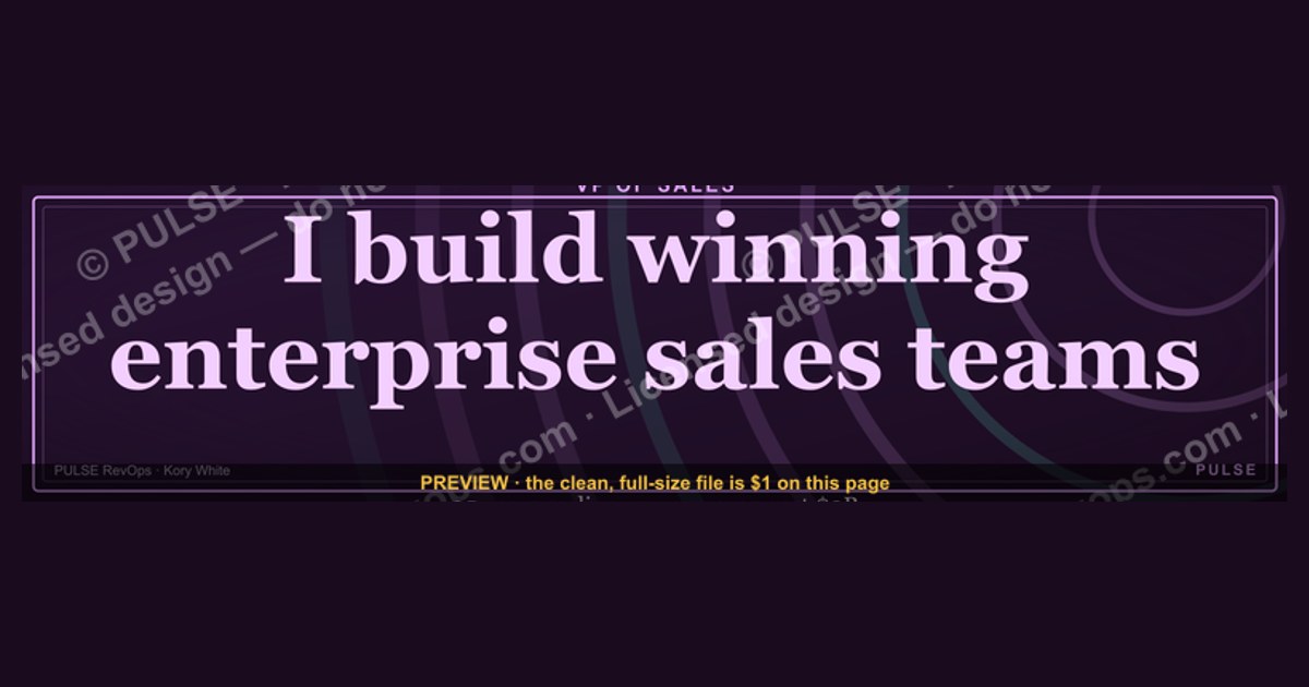 VP of Sales — LinkedIn Banner