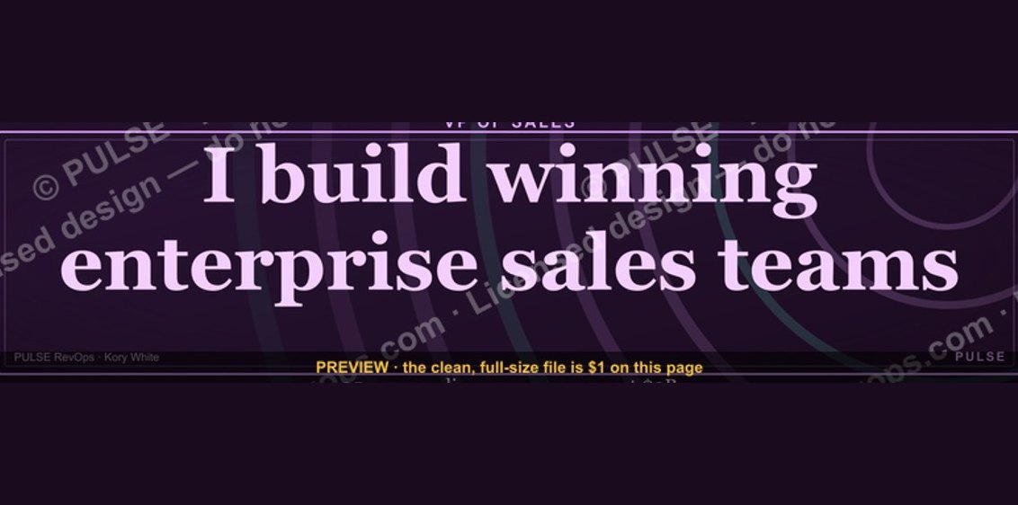 VP of Sales — LinkedIn Banner