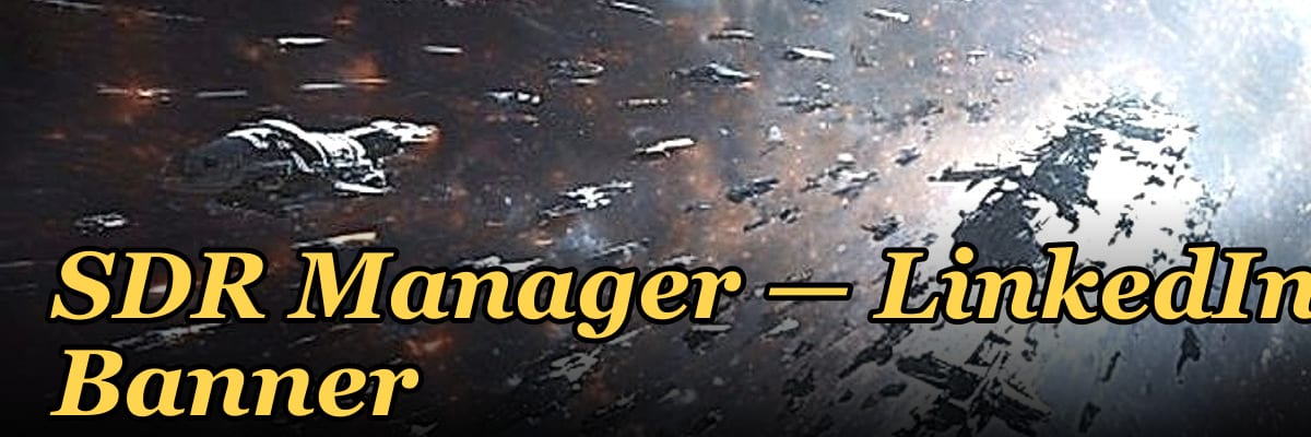 SDR Manager — LinkedIn Banner