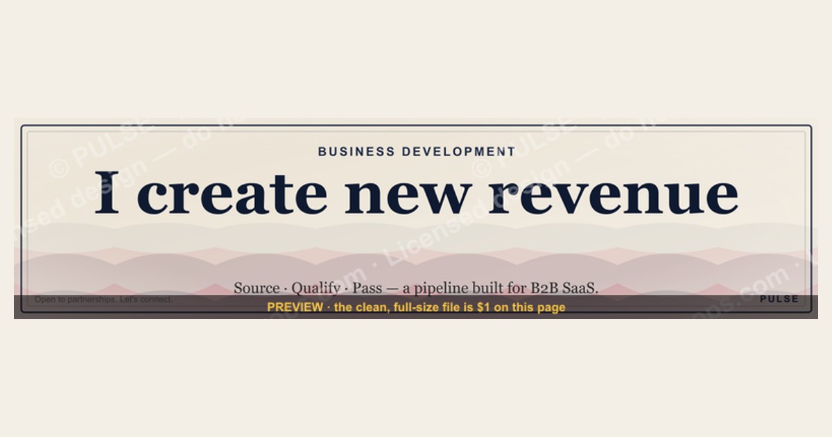 Business Development — LinkedIn Banner