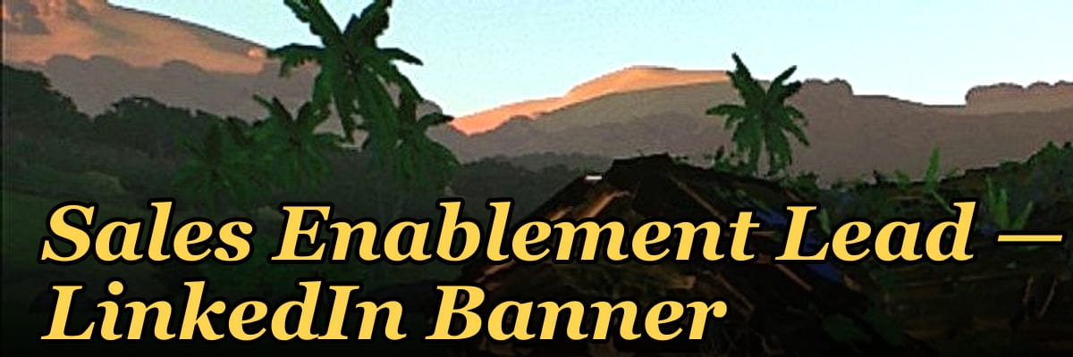 Sales Enablement Lead — LinkedIn Banner