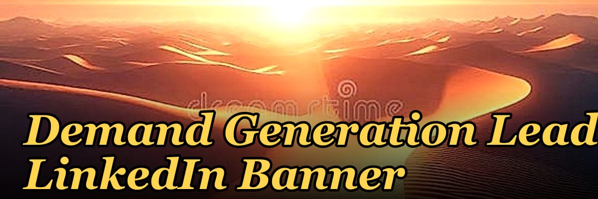 Demand Generation Lead — LinkedIn Banner
