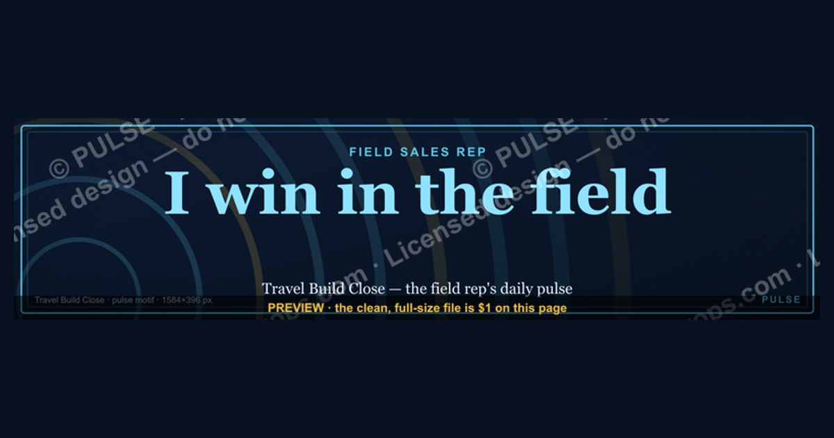 Field Sales Rep — LinkedIn Banner — figure 1