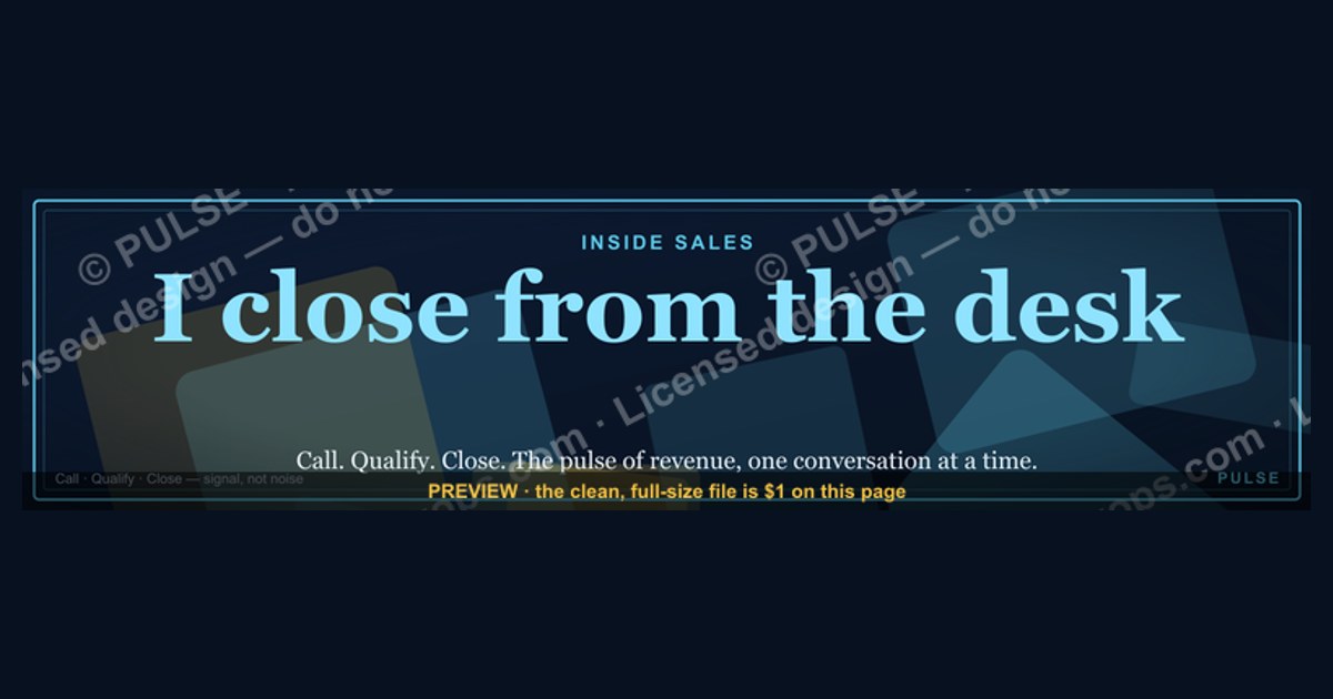 Inside Sales Rep — LinkedIn Banner