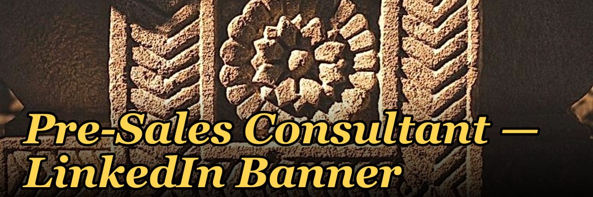Pre-Sales Consultant — LinkedIn Banner
