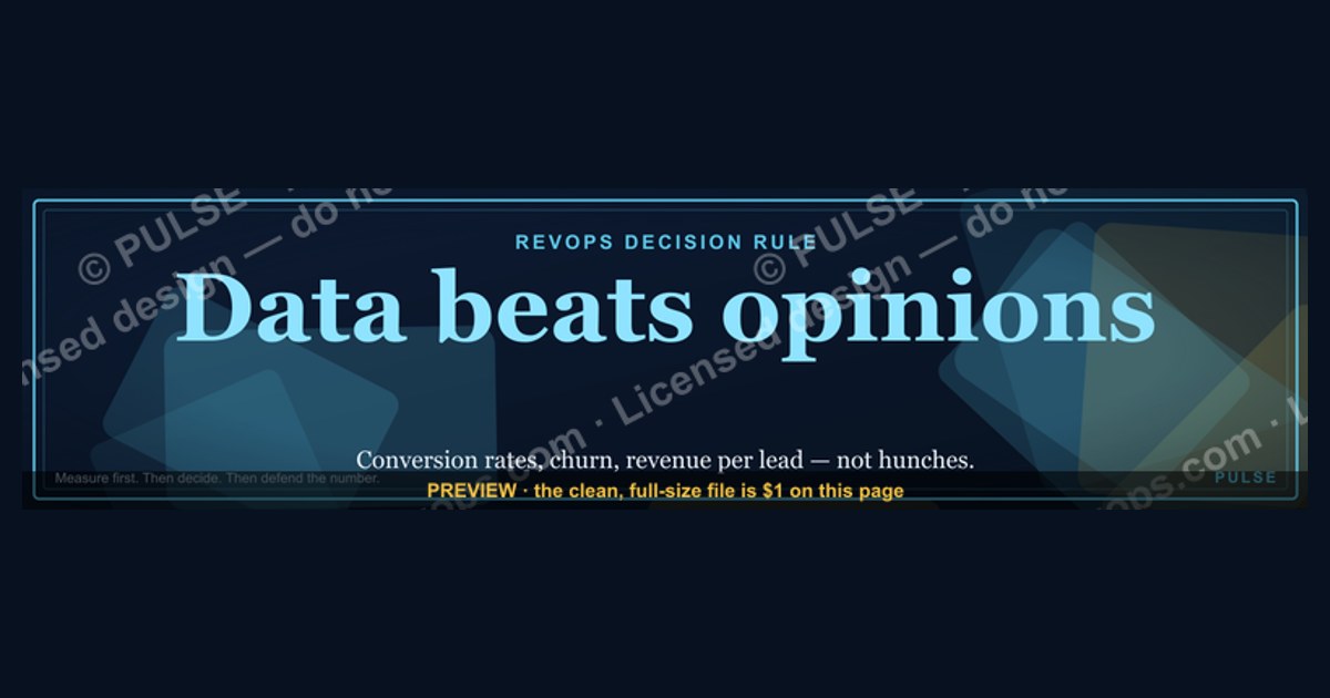 “Data beats opinions.” — LinkedIn Banner