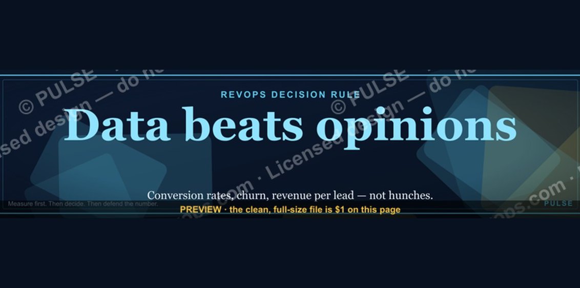 “Data beats opinions.” — LinkedIn Banner